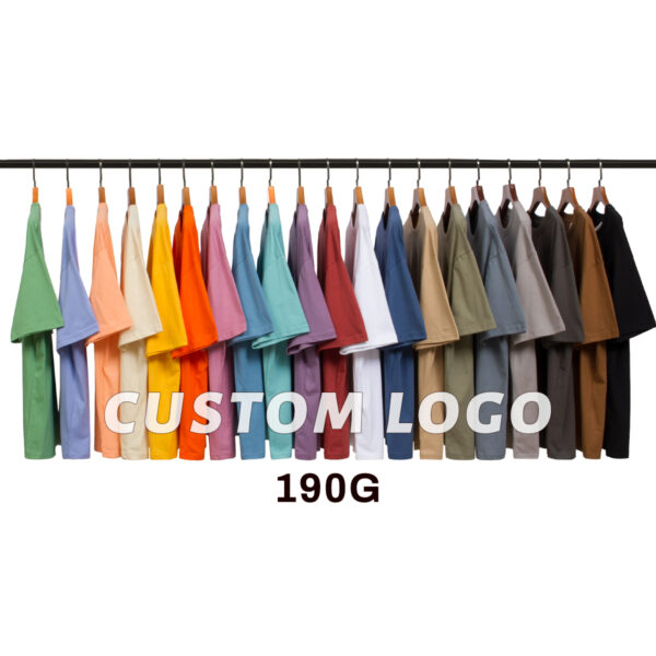 #1309 Drop Shoulder Thin Cotton Oversize T-shirt 190GSM 20 colors 6