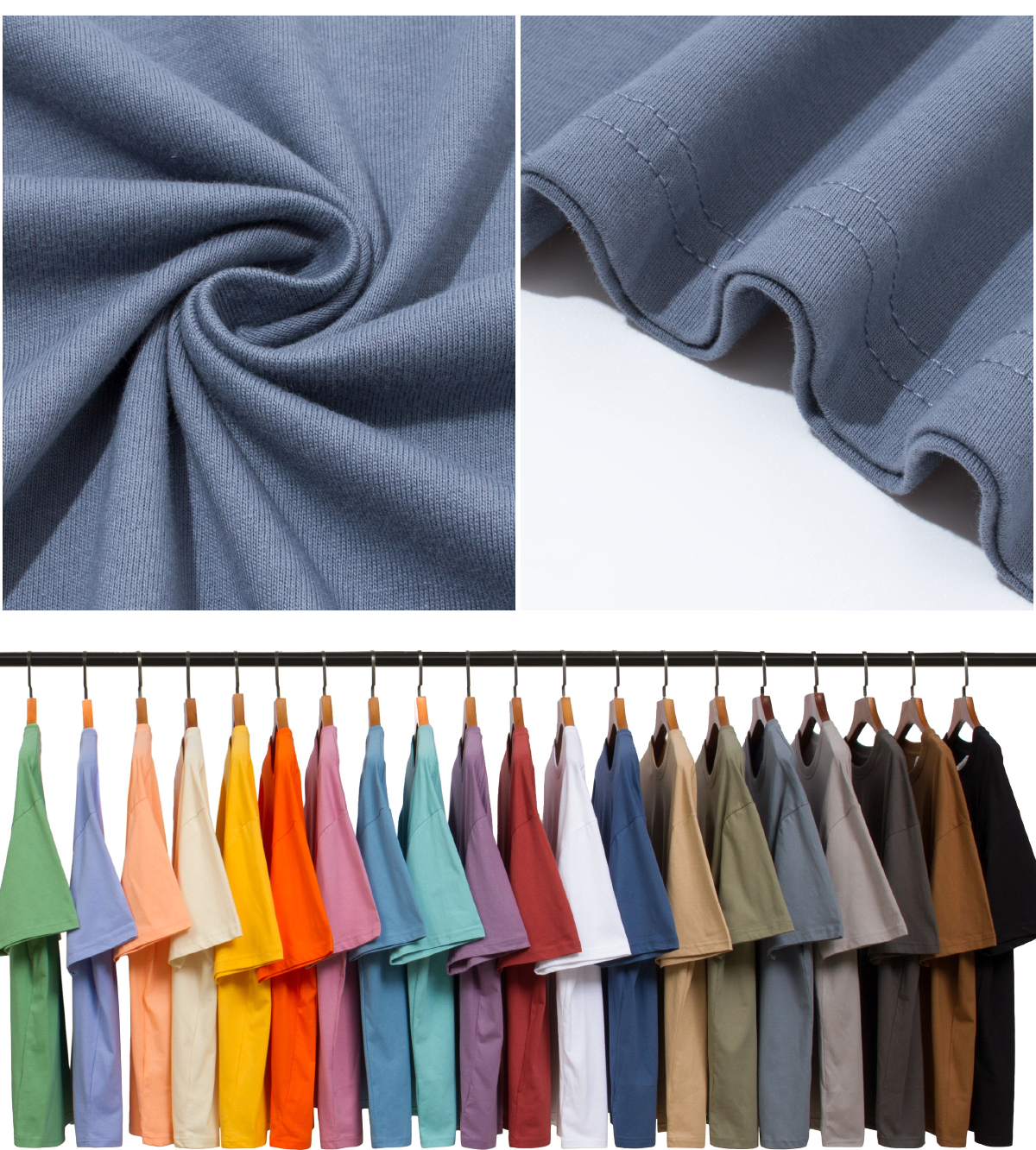 #1309 Drop Shoulder Thin Cotton Oversize T-shirt 190GSM 20 colors 21