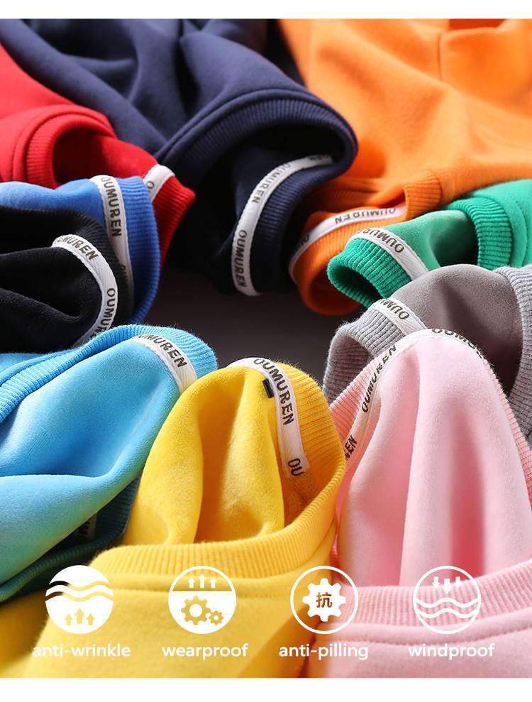 Custom Unisex Thick Fleece Sweatshirt Manufacturer 9