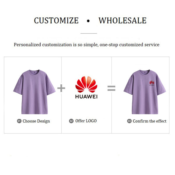 Custom T Shirt Manufacturer Unisex Drop shoulder T-Shirt 4