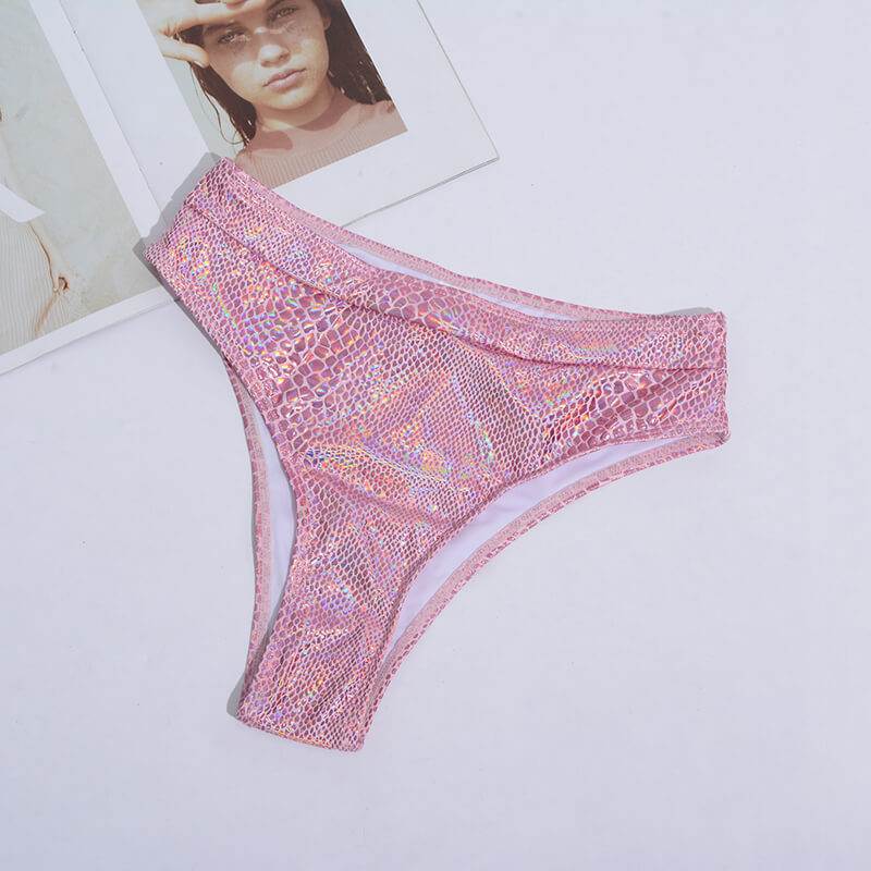 Wholesale Bathing Suits Pink Snake Skin Bikini 9