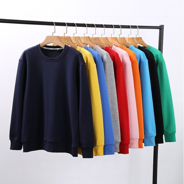 Custom Unisex Thick Fleece Sweatshirt Manufacturer 2