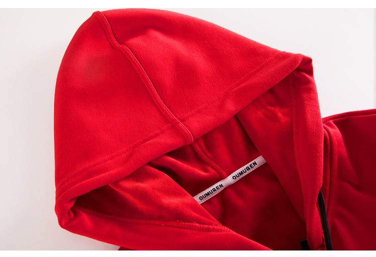 Custom Unisex Thick Fleece Zipper Hoodie 11