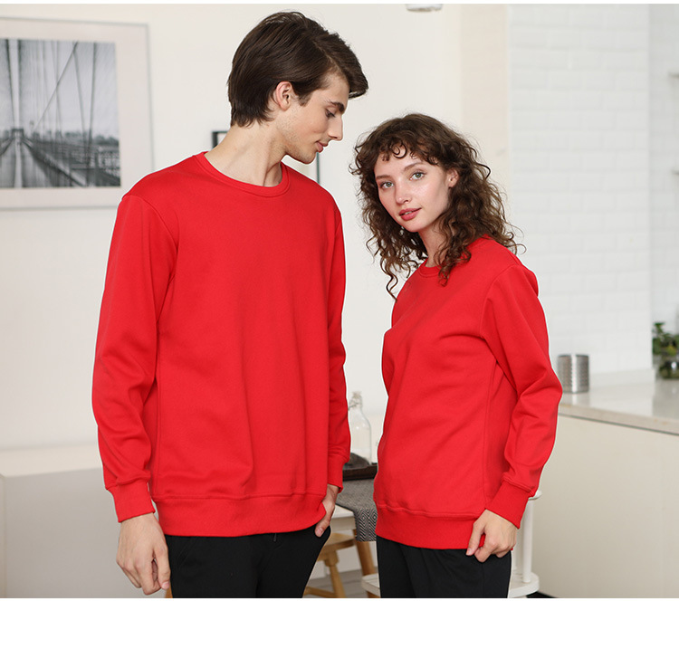 Custom Unisex Thick Fleece Sweatshirt Manufacturer 15