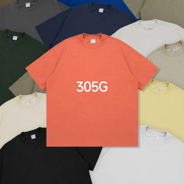 #2308SS Thick Cotton Oversize Unisex T-shirt 305Gsm 4