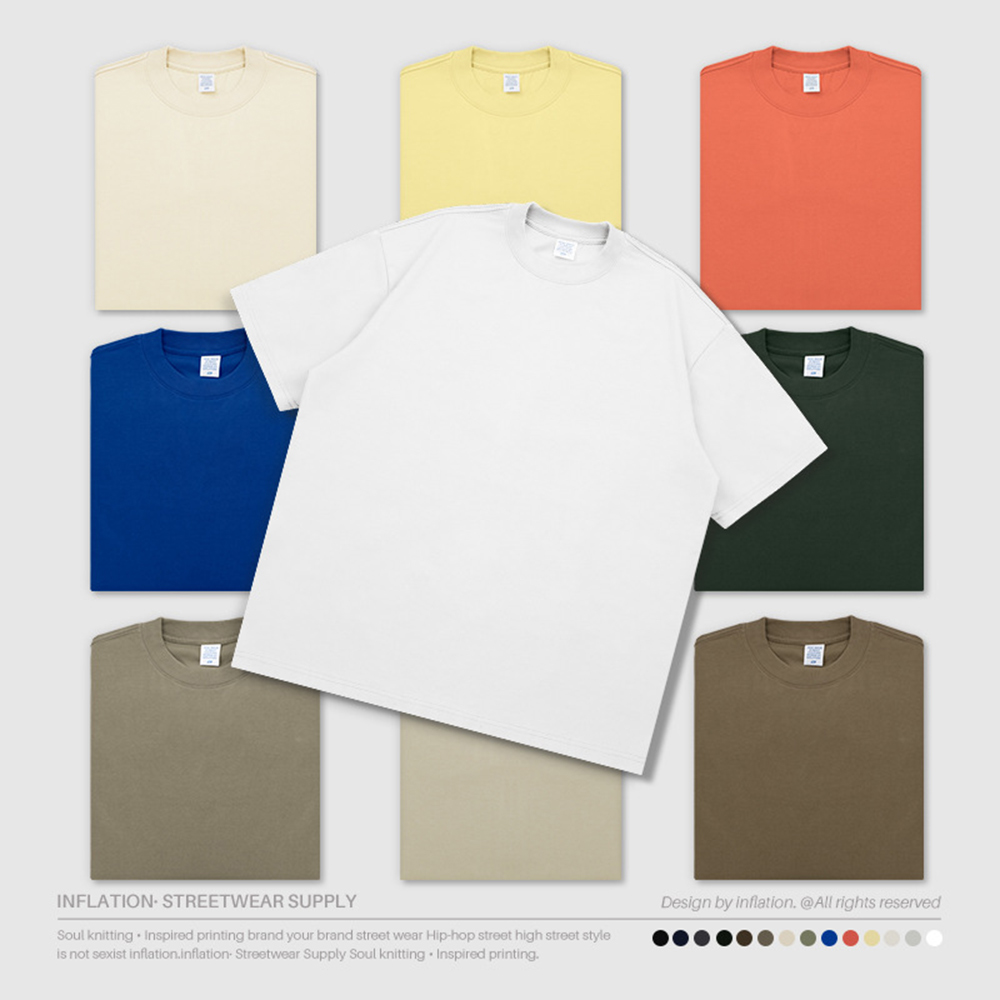 #2308SS Thick Cotton Oversize Unisex T-shirt 305Gsm 9