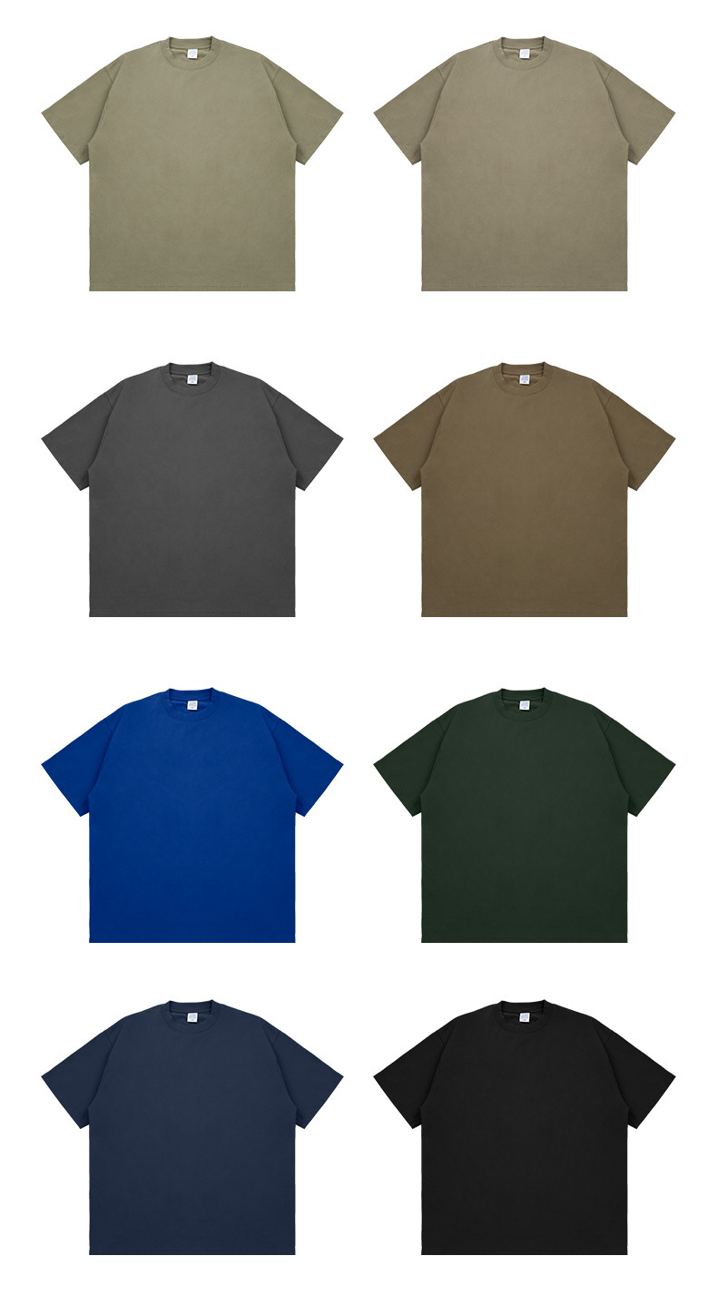 #2308SS Thick Cotton Oversize Unisex T-shirt 305Gsm 11