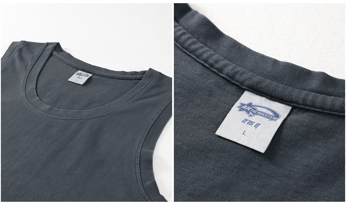 #711 Vintage Washed 275gsm Summer Unisex Fashion Vest 16