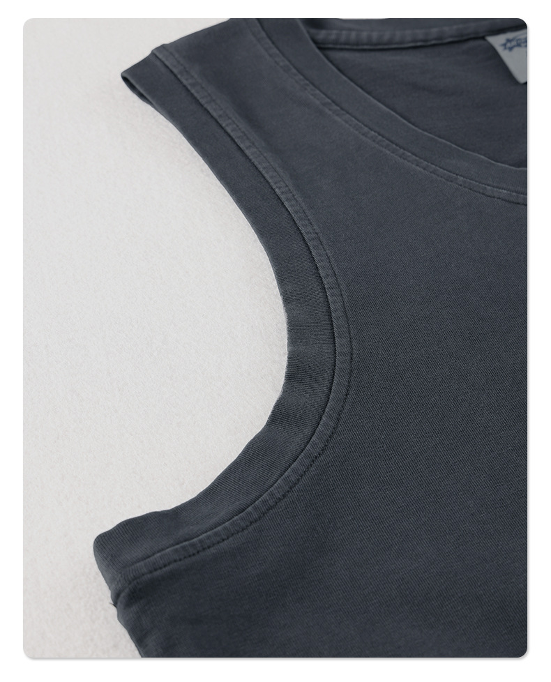 #711 Vintage Washed 275gsm Summer Unisex Fashion Vest 25