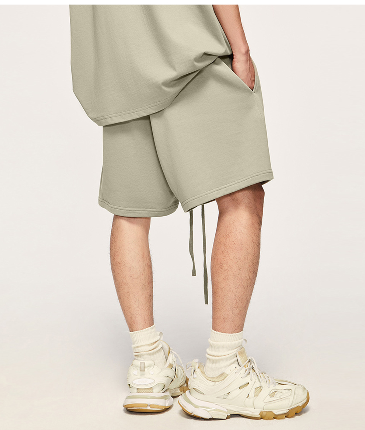 #2309SS Thick Heavy Basic Shorts Street Trendy 425GSM 30 #2309SS Thick Heavy Basic Shorts Street Trendy 425GSM 29