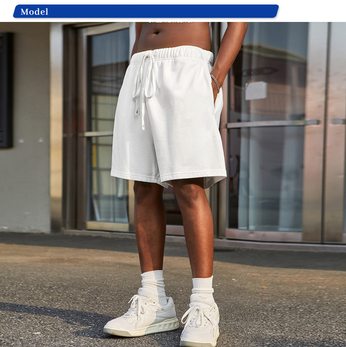 #2309SS Thick Heavy Basic Shorts Street Trendy 425GSM 19