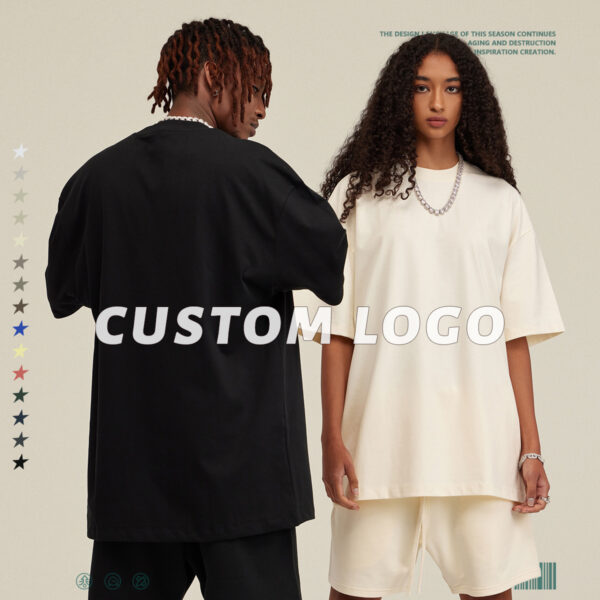 #S1708 Thick Oversized Fashion Streetwear T-Shirt 305GSM 4