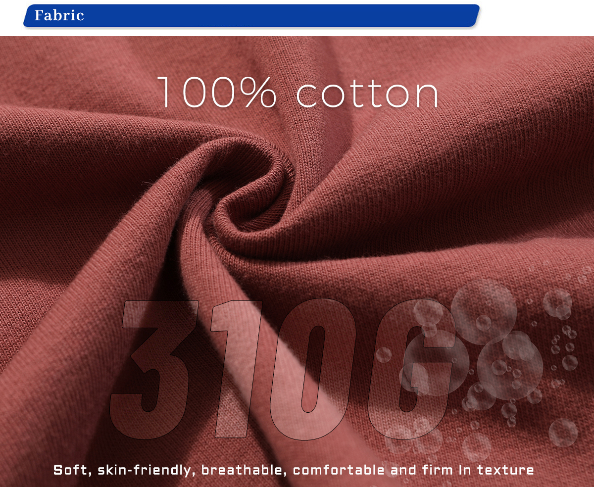 #8806 Extra Thick 310GSM Hemp Cotton Oversized T-Shirt 15