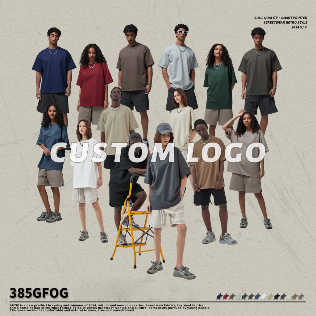 #AR006 Thick 385Gsm Oversized Fashoin Unisex T-shirt