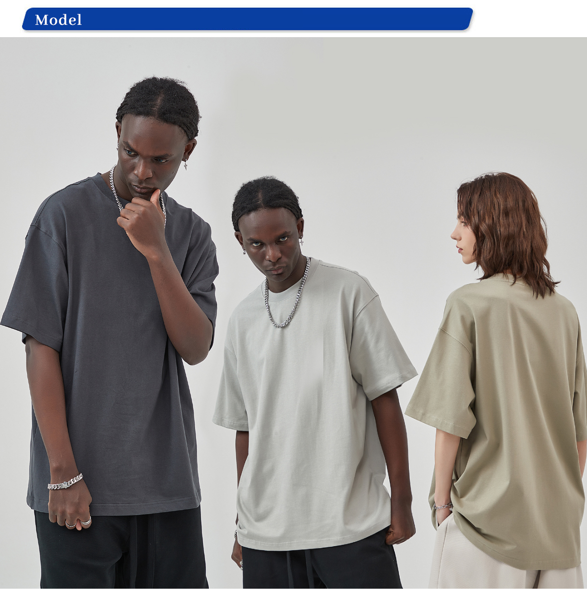 #AR003 Cotton 275G Oversized Blank T-Shirt 22