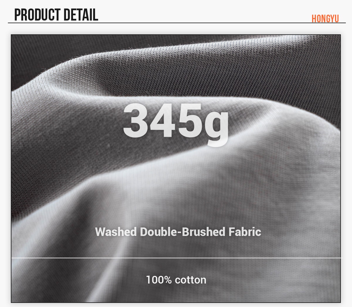 #S1953 Double Yarn Cotton 345GSM Oversized T-Shirt 10