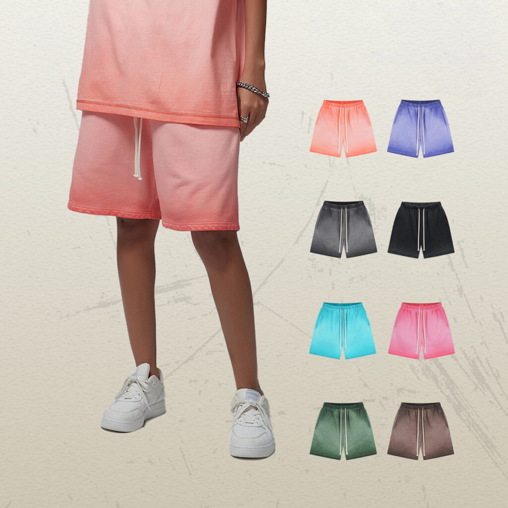 #7616 Cotton Terry 430GSM Vintage Dyed Shorts