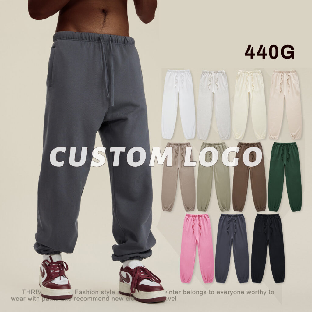 #3117 Thick 440Gsm Brushed Cotton Terry Sweatpants