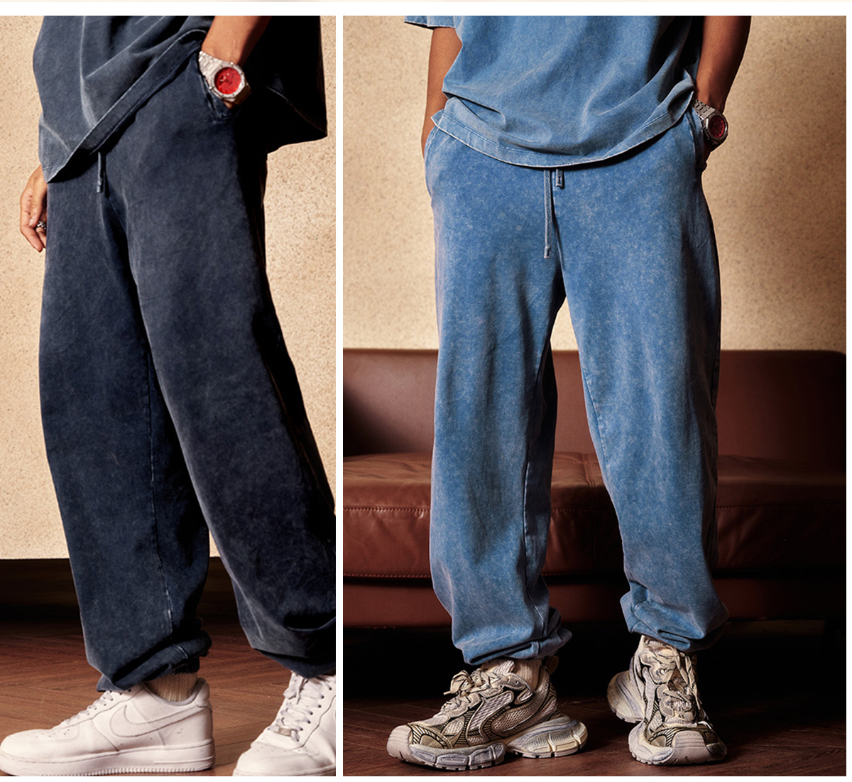 #3295 Thick 345GSM Wash Terry Sweatpants 24