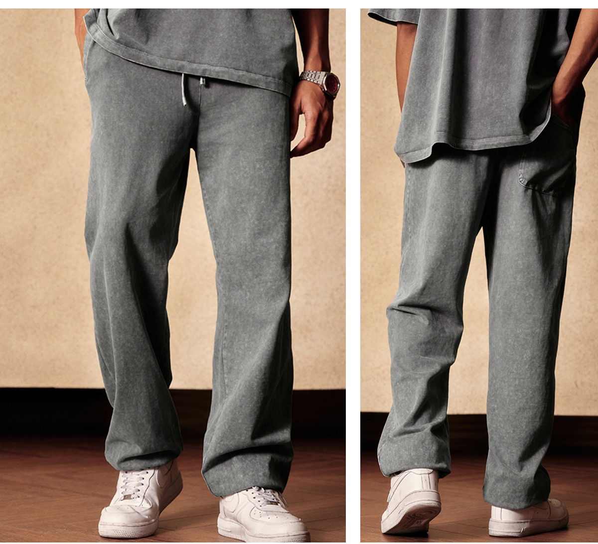 #3295 Thick 345GSM Wash Terry Sweatpants 28