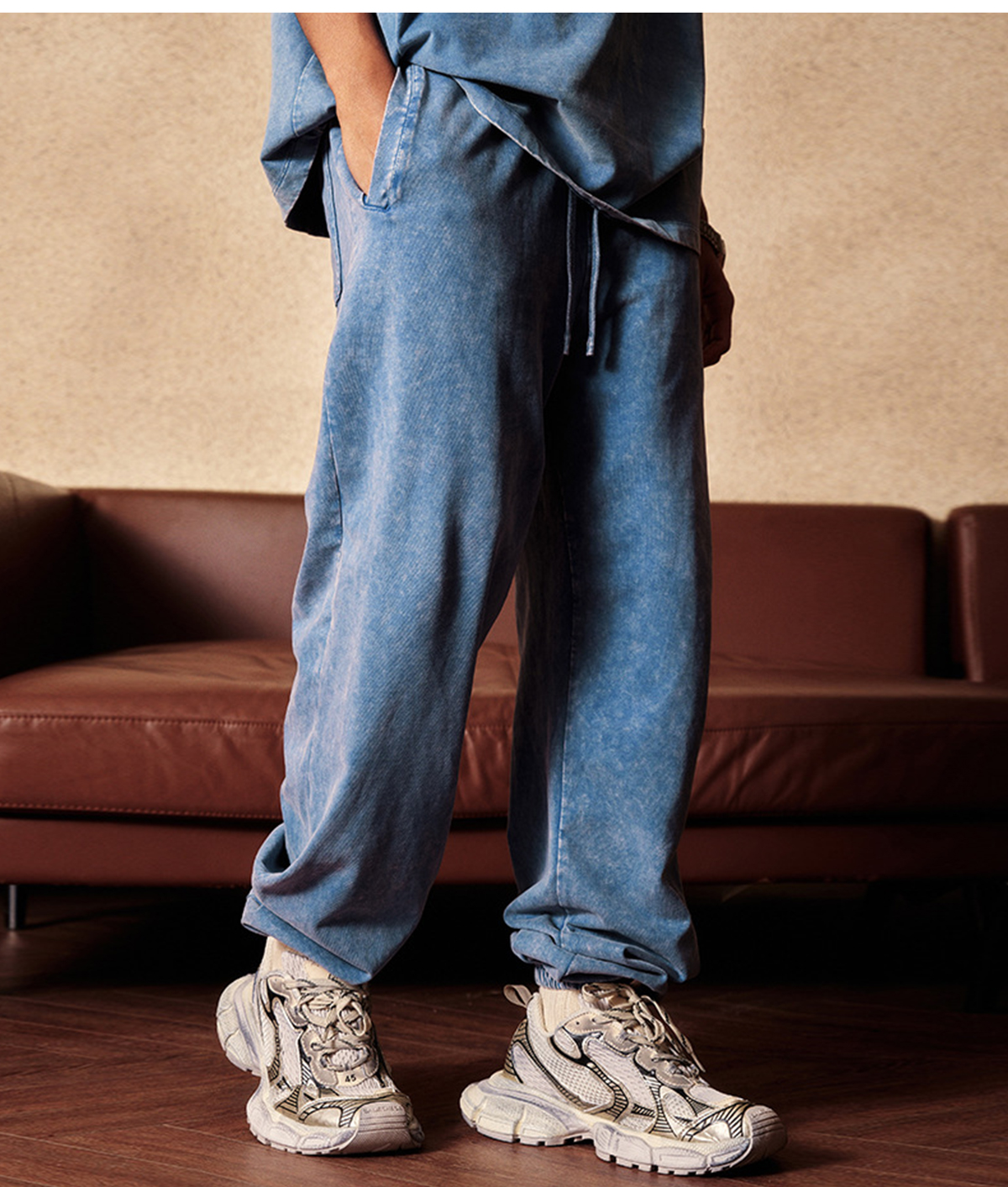#3295 Thick 345GSM Wash Terry Sweatpants 32