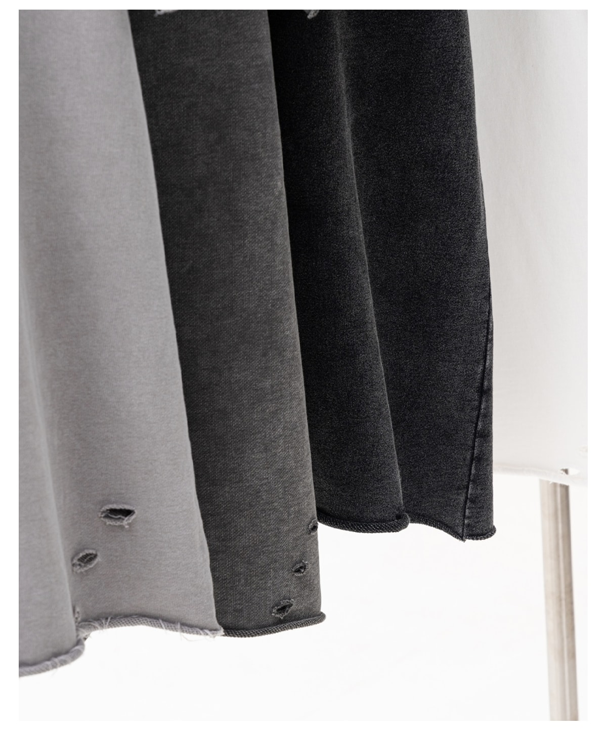 #S1701 Terry 330GSM Oversized Distressed Reglan Sleeve T-Shirt 27