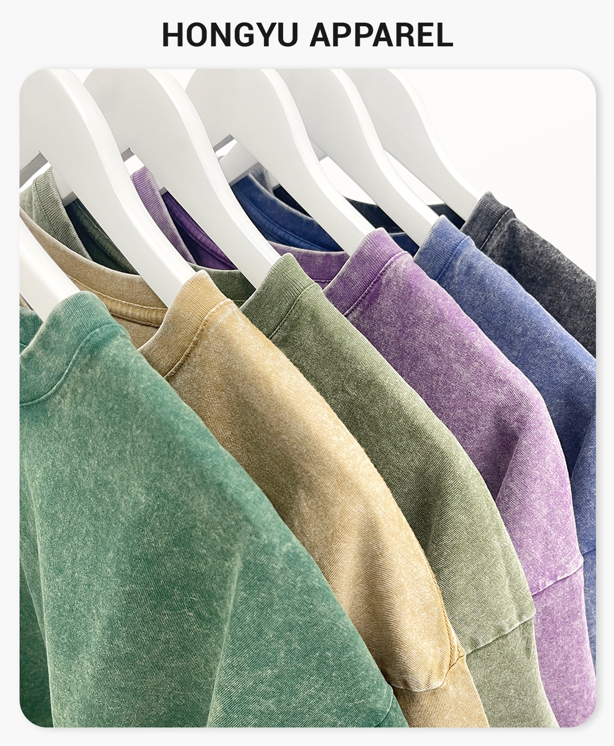 #NY0023 Acid Wash 230GSM Cotton Oversized T-shirt 4
