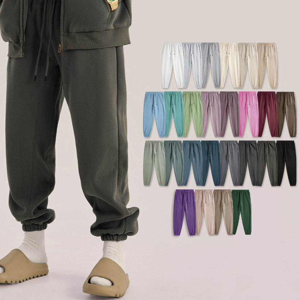#2207 Thick 345Gsm Fleece Sweatpants for Winter