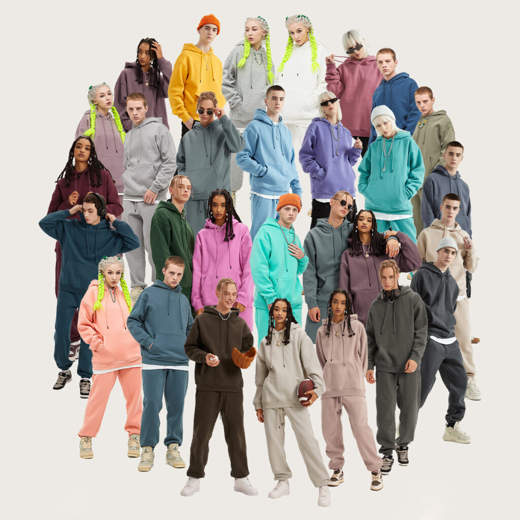 #2622 Oversized 345Gsm Fleece Hoodie for Winter