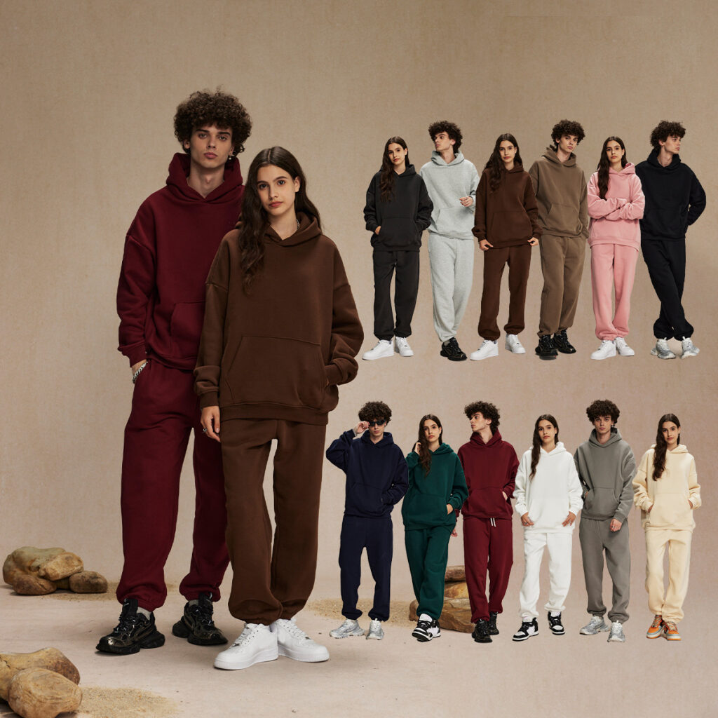 2580 Thick 400Gsm Polar Fleece Oversized Solid Hoodie