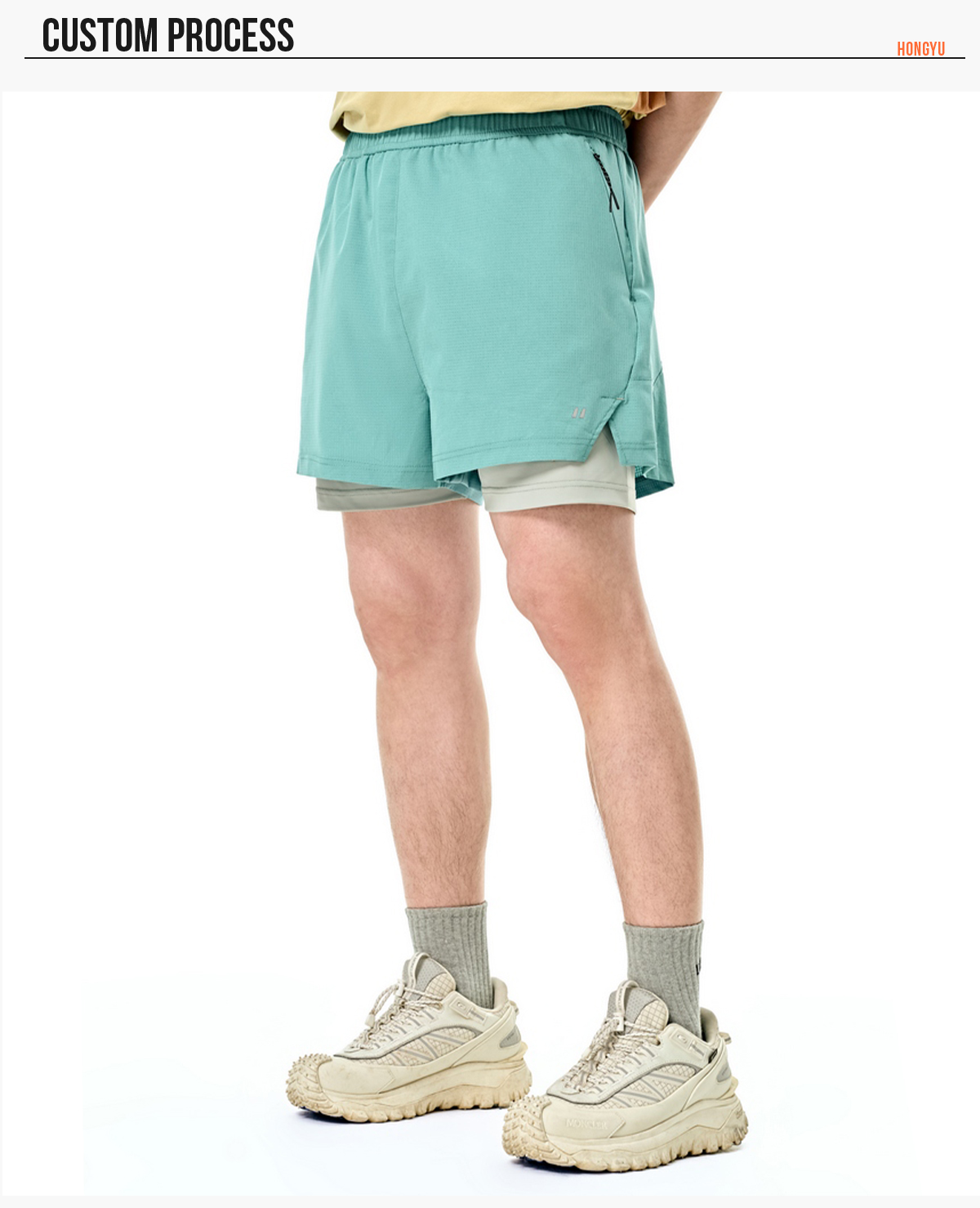 #12774S25 UPF50 Quick Dry Sports Shorts with Lining 16