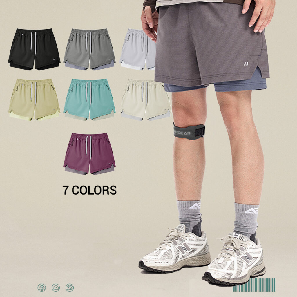 #12774S25 UPF50 Quick Dry Sports Shorts with Lining