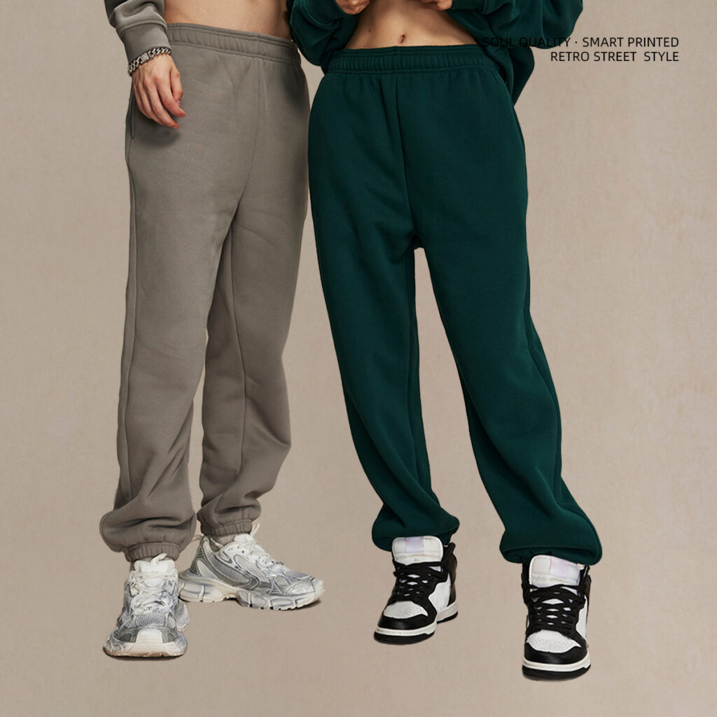 #7780 Thick 400Gsm Polar Fleece Jogger Sweatpants