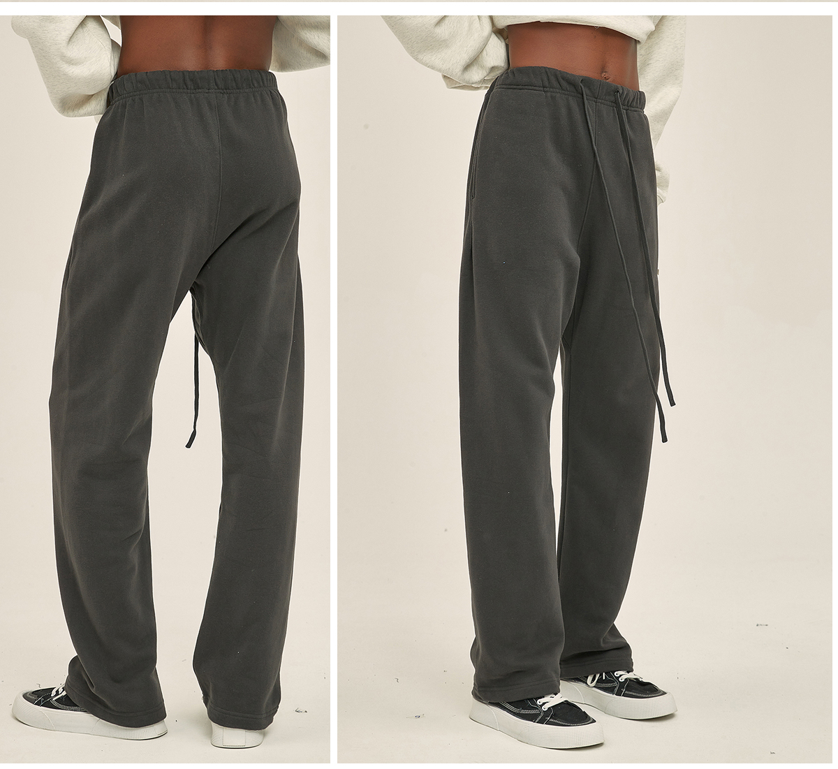 #7790 Brushed Fleece 365Gsm Solid wide-leg sweatpants 20