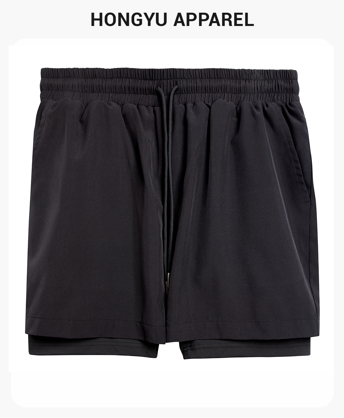 #AM057 Outdoor Wear Quick-Drying Double Layer Sports Shorts 4