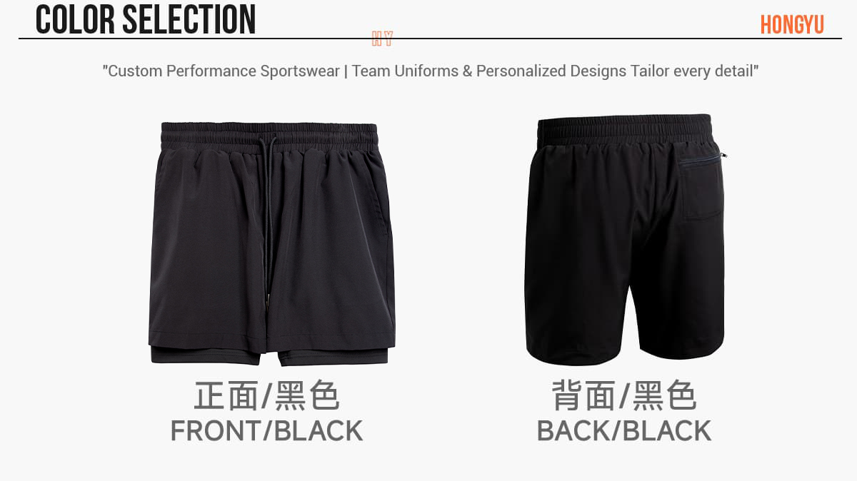 #AM057 Outdoor Wear Quick-Drying Double Layer Sports Shorts 8