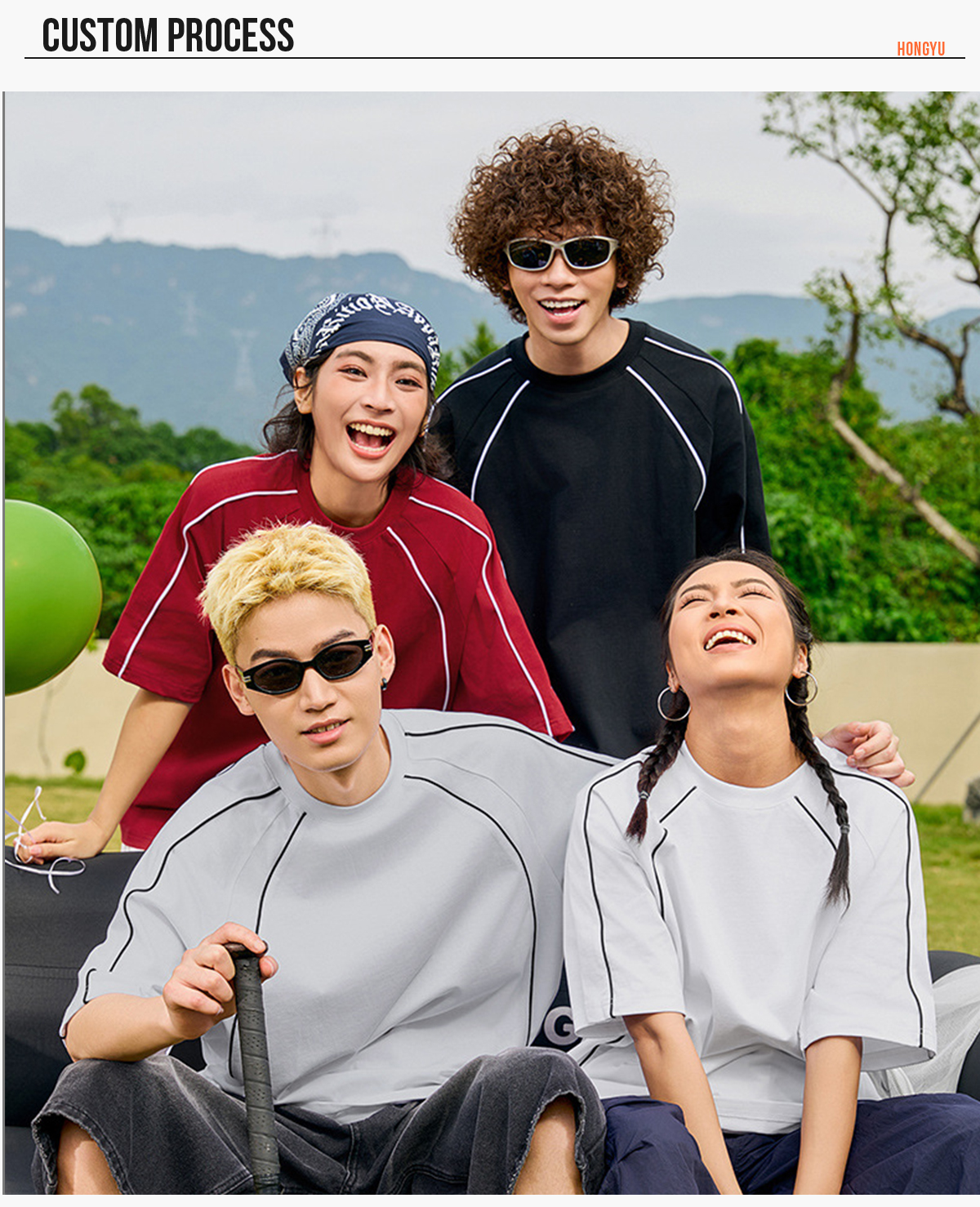 #NY19587 Cotton 240g Reglan Sleeve Oversized T-shirt 18