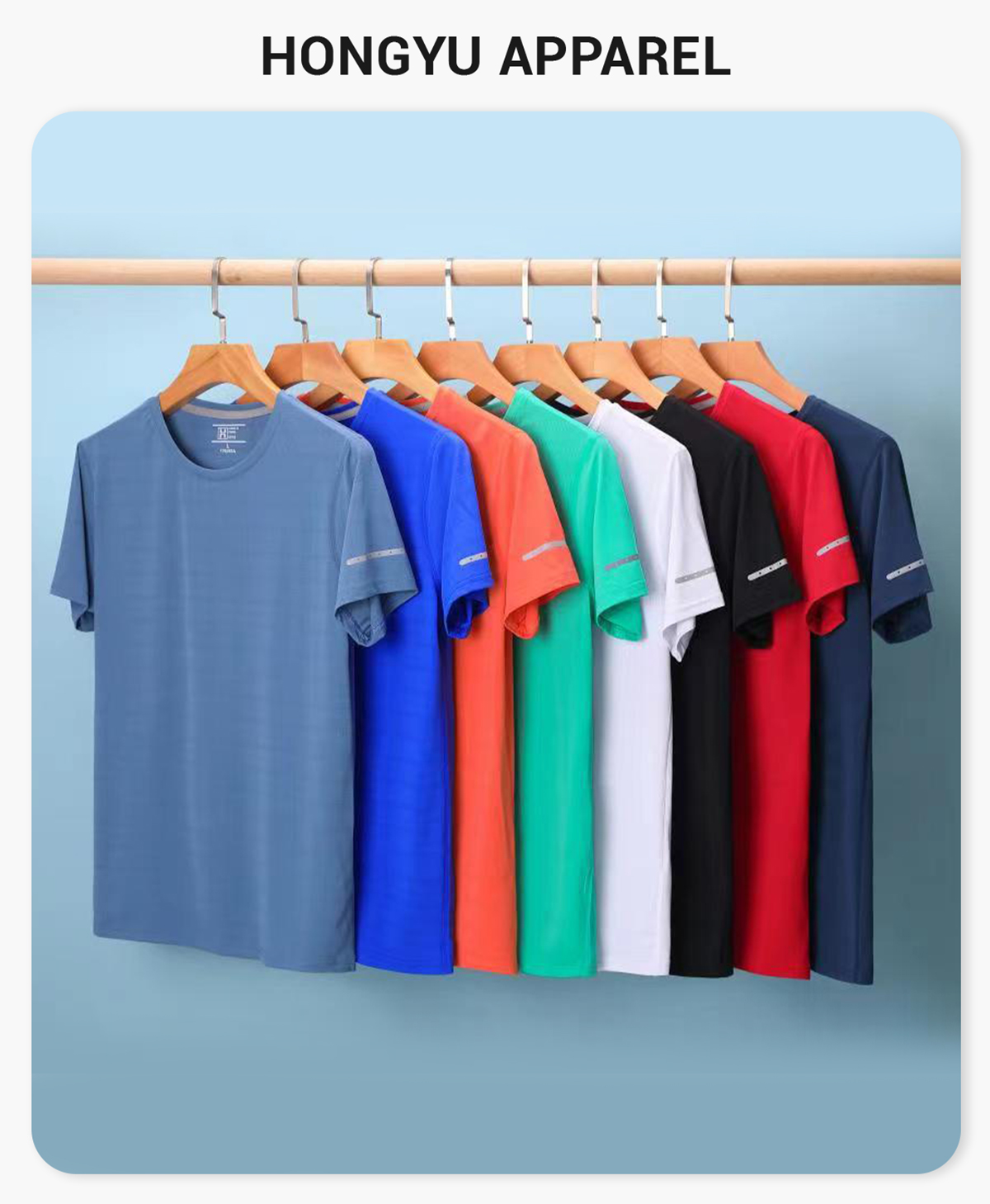 #NY3344 Basic Quick Dry Lightweight Sport Wear T-shirt 4