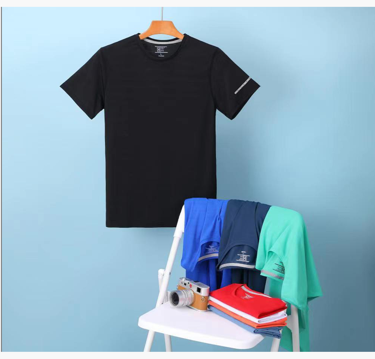 #NY3344 Basic Quick Dry Lightweight Sport Wear T-shirt 20
