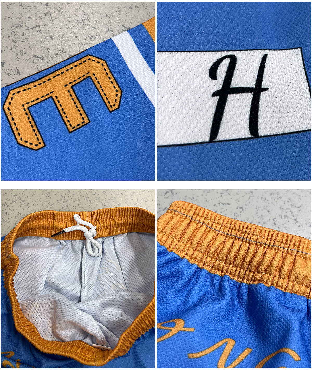 #YQ292 Streetwear 220GSM Baseball Shorts Set 17