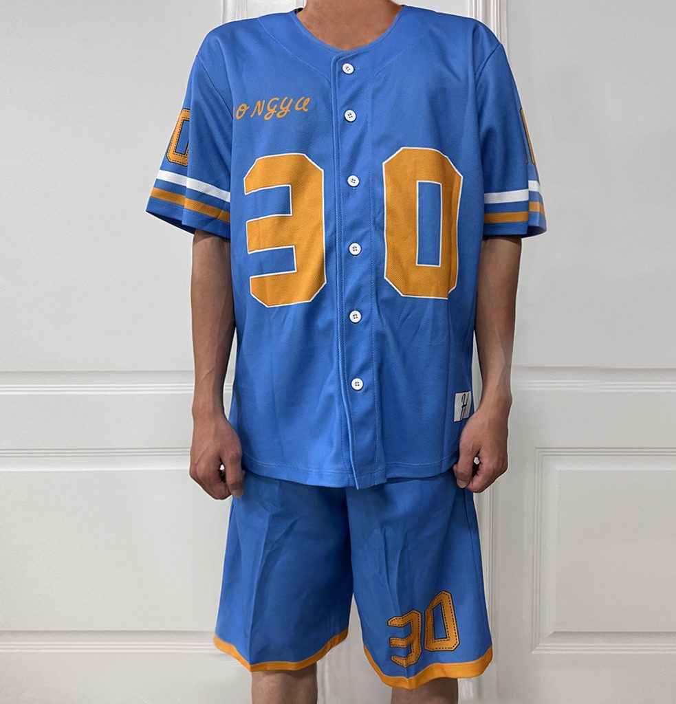 #YQ292 Streetwear 220GSM Baseball Shorts Set