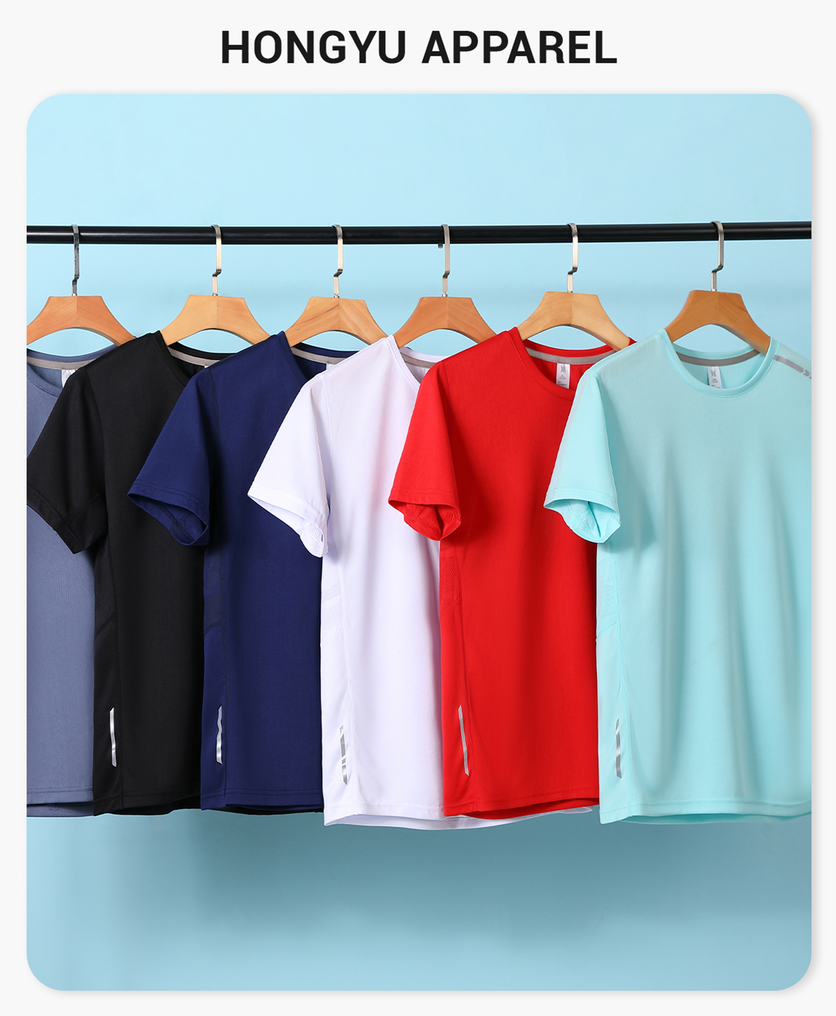 #NY3307 Breathable Quick Dry Sports T-shirt 4