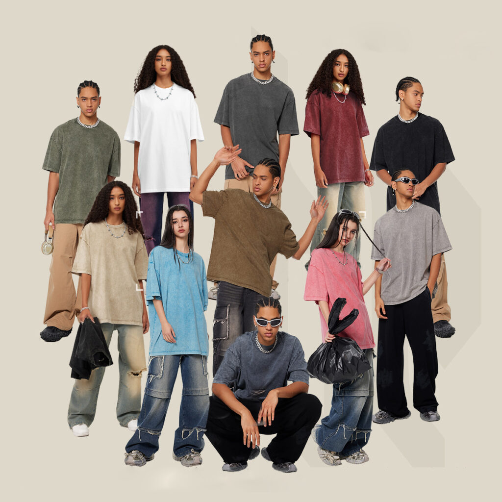 #S1721 Vintage Wash 270GSM Oversized T-Shirt