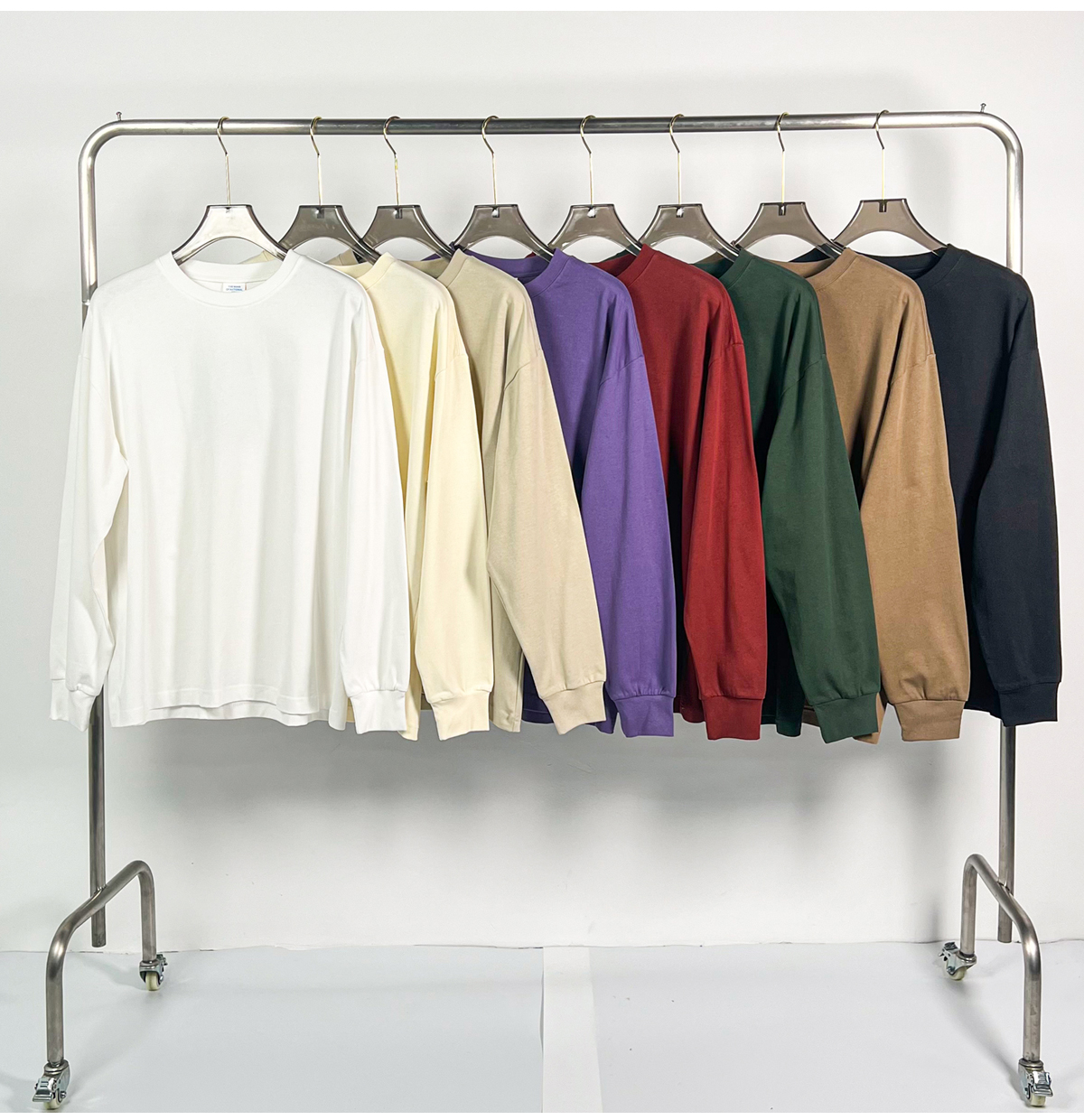 #DY001 High quality Cotton terry 305Gsm solid Casual shirts 18
