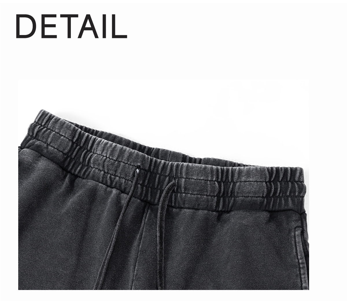 #K24109 Cotton Terry 380Gsm Vintage Washed Straight Leg Sweatpants 14