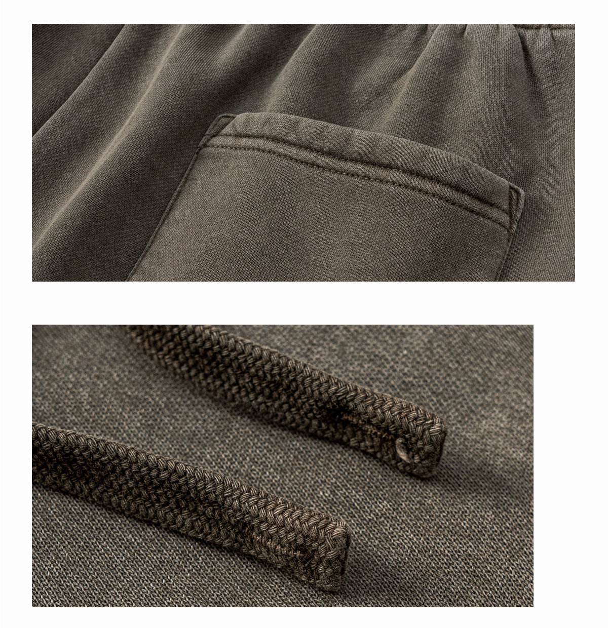 #K2437 Heavyweight Fleece 332Gsm wash vintage Sweatpants 16