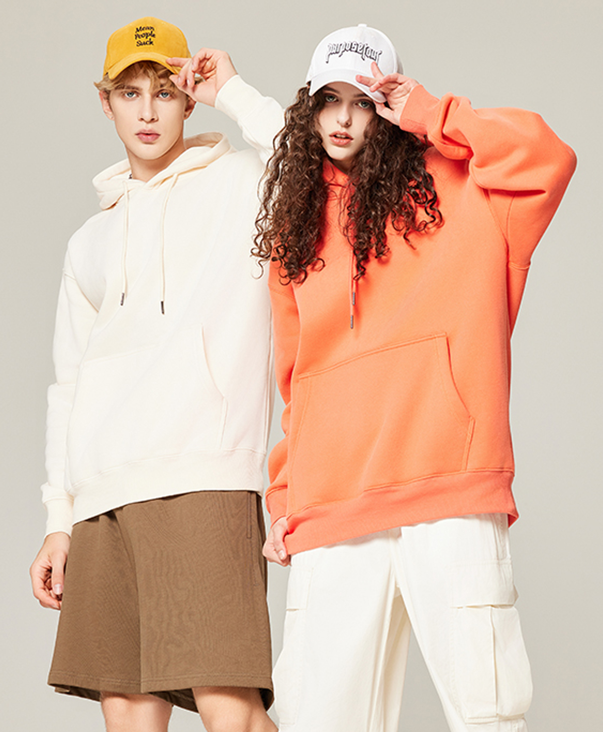 #M8301 Fleece 350Gsm Unisex Oversized Hoodie 26