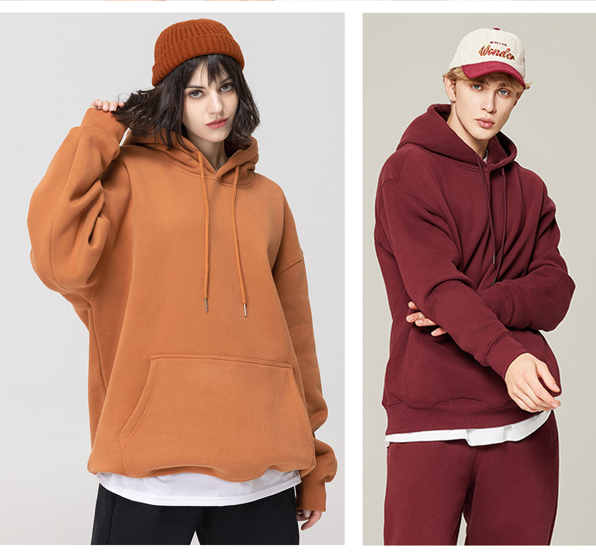 #M8301 Fleece 350Gsm Unisex Oversized Hoodie 28