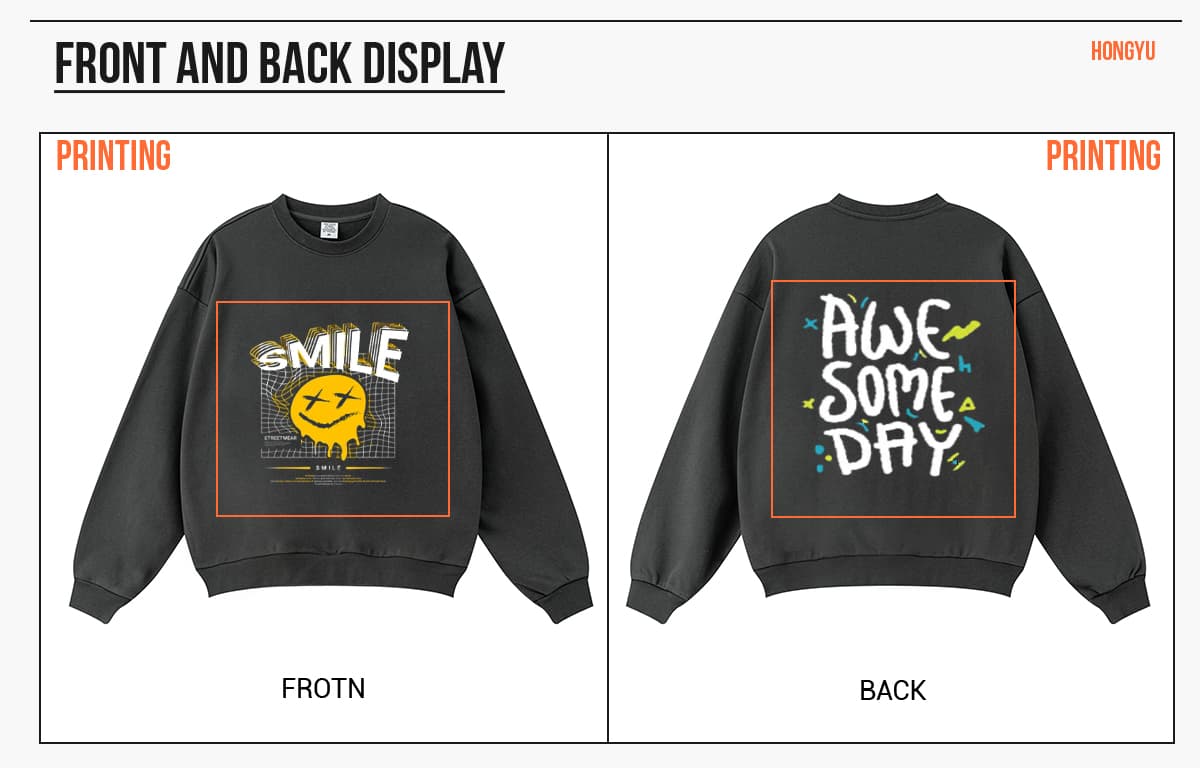 #W24205 Terry 360Gsm Oversized Solid Sweatshirt 18