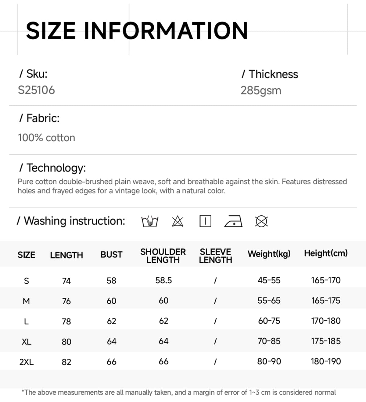 #S25106 Cotton 285GSM Acid Spray Distressed Wash Vest 7